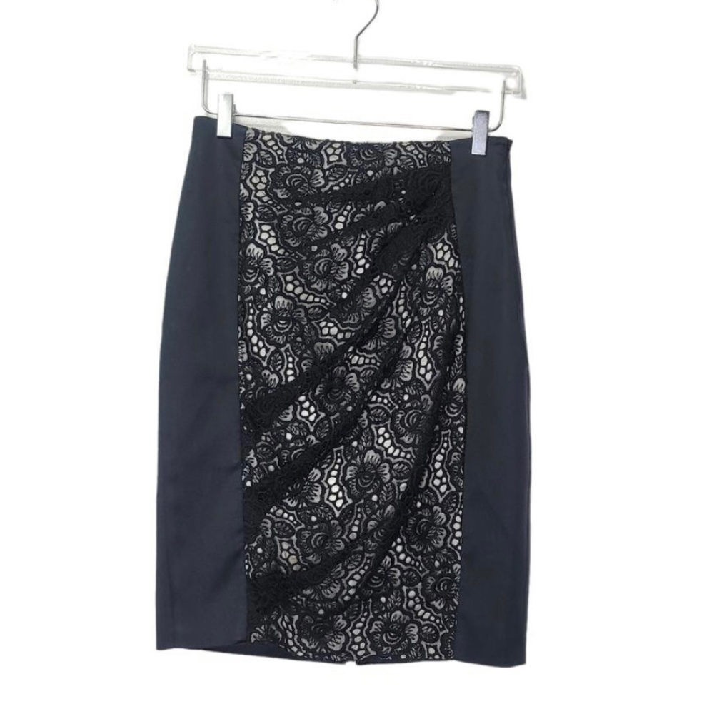 Karen Millen Pencil Skirt Black Size 6 Good Condition